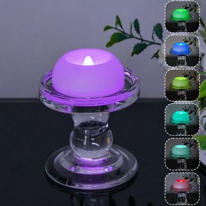 Bougie LED flottante en plastique de 6 cm de diamètre pour mariages romantiques, décorations de Noël, décoration intérieure et aménagements de piscine - Product Image 5