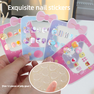 <span class=keywords><strong>Uñas</strong></span> <span class=keywords><strong>Postizas</strong></span> No Tóxicas <span class=keywords><strong>para</strong></span> <span class=keywords><strong>Niñas</strong></span>, 12 Piezas, Resistentes al Agua, Desmontables, Adhesivas, <span class=keywords><strong>para</strong></span> <span class=keywords><strong>Niñas</strong></span> de 3 a 6 Años, Set de Arte de <span class=keywords><strong>Uñas</strong></span> Seguro, Marca Privada Personalizada - Product Image 3