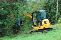 Измельчитель-косилка для экскаваторов SY35/CAT303, 0,8 м, для стандартных/сложных условий скашивания, мягкой почвы и пересеченной местности