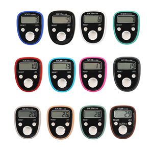 เครื่องนับนิ้วแบบดิจิตอลพร้อมจอ LCD แหวนเรืองแสงสำหรับนับจำนวนงานถักนิตติ้ง นับจำนวนการสวดมนต์ และจับเวลา - Product Image 2