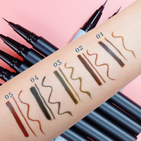 Échantillon gratuit crayon à sourcils végétalien imperméable à l'eau à séchage rapide personnalisé stylo à sourcils liquide lisse naturel précis maquillage rehausseurs privés