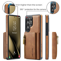 Étui pour téléphone Samsung Galaxy S26 Ultra avec support magnétique pour recharge sans fil et porte-cartes en similicuir, compatible S25 Plus S24 S23 S22