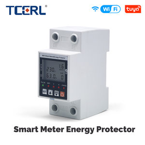 Disyuntor Inteligente con Protección de Sobrevoltaje, Medidor de Energía, Control Remoto, 220V, Carril Din, Pantalla Dual, 63A, TUYA, WiFi - Product Image 1