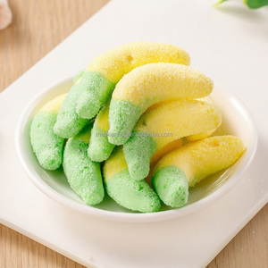 Caramelos de goma liofilizados de alta calidad, <span class=keywords><strong>sandía</strong></span> de tiburón, gusano naranja, plátano, dulce agrio con sabor afrutado, empaquetado en una bolsa - Product Image 4