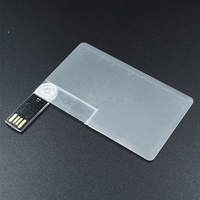 Grosir MP-001 pabrikan kartu bank transparan Stik USB plastik bagus kartu kredit putar kunci Web usb