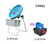 Séparateur d'or rotatif portable de haute qualité, équipement minier spiralé, concentrateur à bol bleu en plastique pour mines d'or