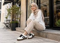 Baskets Rétro Femme Maille Rayées Cuir PU Soudure Semelle Gomme Épaisse Plateforme Chaussures Board Décontractées Grossiste