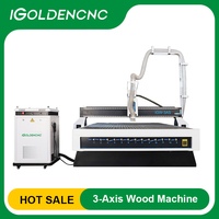 Routeur CNC à bois 3 axes 1530 1325 avec ATC, machine de fraisage CNC pour le travail du bois, équipement de fabrication de meubles à vendre