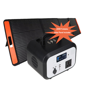 Portable Power Station Generator 600WH with 200W Foldable Solar Solar Powered MPPT Controller for Outdoor Use - Product Image 1