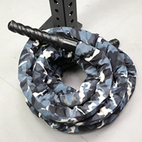 Corde de combat VIGFIT avec revêtement en nylon, corde de saut robuste de qualité supérieure, 38/50 mm, corde de combat camouflage pour l'exercice, directement de l'usine