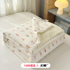 Cooling Printed Summer <b>Quilt</b> 150x200cm 200x230cm Bamboo Nylon Home Use - Product Image 4