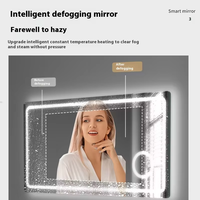 Miroir de salle de bain intelligent Android TV multifonction pour hôtel, miroir LED intelligent pour salle de sport avec écran tactile, miroir intelligent magique