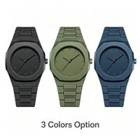 Montre-bracelet analogique sport unisexe en résine octogonale couleur bonbon, vente en gros, commande en vrac, logo personnalisé, OEM