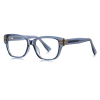 Nouvelles montures de lunettes carrées pour homme, lunettes de marque, design en métal, lunettes optiques, myopie, lunettes de lecture, TR90
