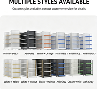 Étagères de présentation pour pharmacie Jia Chuang, rayonnages gondole en acier couleur personnalisée, étagère de rangement pour magasin de vente au détail médical