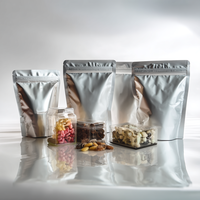 Sachet refermable mat de qualité supérieure avec fermeture éclair, en plastique Mylar, imprimé sur mesure, en polyéthylène, résistant à l'humidité, pour emballage alimentaire pour animaux de compagnie