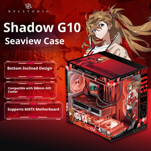 Caja de CPU NPC G10 MATX Vertical de Aleación de Aluminio para Juegos, Caja de Escritorio de <span class=keywords><strong>Torre</strong></span> Completa con Ventana de Vidrio, Torres de Computadora Personalizables - Product Image 2
