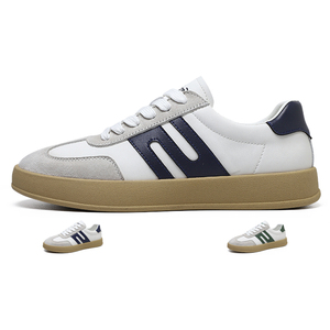 Soldes Exceptionnelles 2024 : Nouvelles Chaussures de Skateboard Blanches pour Hommes – Baskets Tendance à Lacets, Confortables pour la Marche, Personnalisables, Style Streetwear - Product Image 2