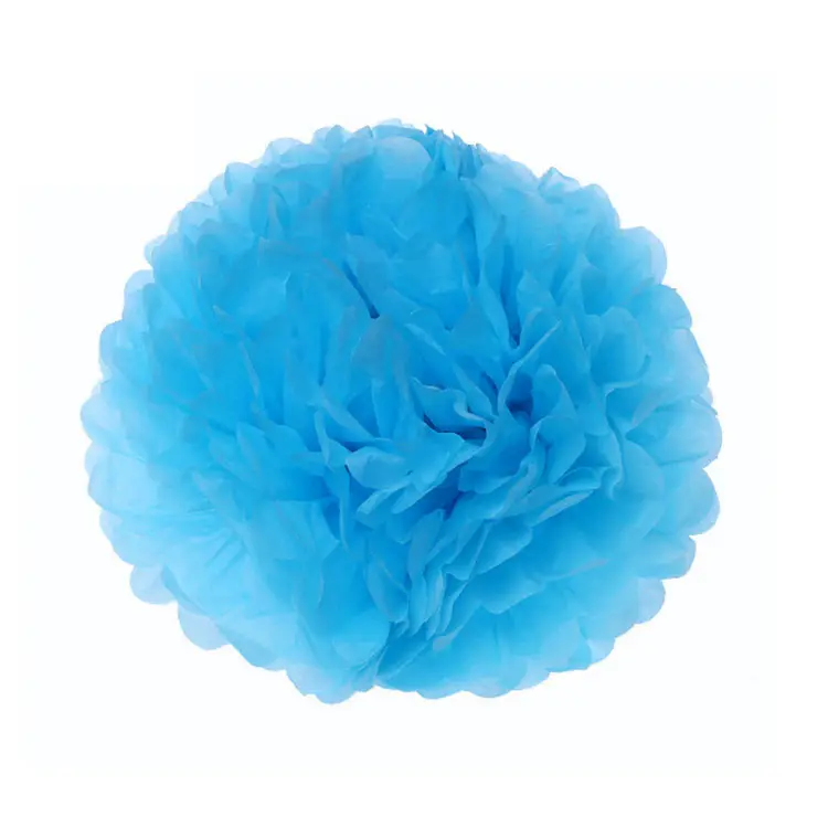 Colorido Festival boda fiesta pompones de <span class=keywords><strong>flores</strong></span> bebé ducha flor pompón tejido de papel Pom <span class=keywords><strong>flores</strong></span> artificiales