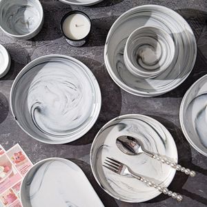 Manufacturer Wholesale Customizable Grey Stoneware Dinnerware <b>Set</b> Modern Minimalist Nordic Style Eco-Friendly Oven Safe - Product Image 5