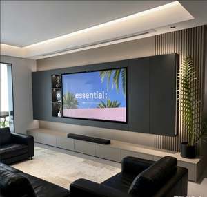 High Quality 60-95'' Height <b>Adjustable</b> Motorized Vertical <b>TV</b> Lift Remote Control Automatic Electric System Cabinet <b>TV</b> <b>Stand</b> - Product Image 5