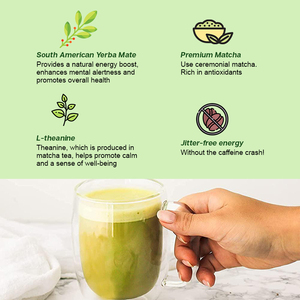 Té de Yerba <span class=keywords><strong>Mate</strong></span> de Marca Propia, Latte de <span class=keywords><strong>Menta</strong></span> con Matcha, Latte Instantáneo Sin Lácteos, Latte de Superalimentos, Latte de Té Instantáneo - Product Image 4