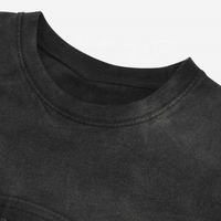 T-Shirt unisexe simple Vintage dégradé Tie Dye personnalisé en relief, Baggy 100% coton, Streetwear, épaules tombantes, dernière collection