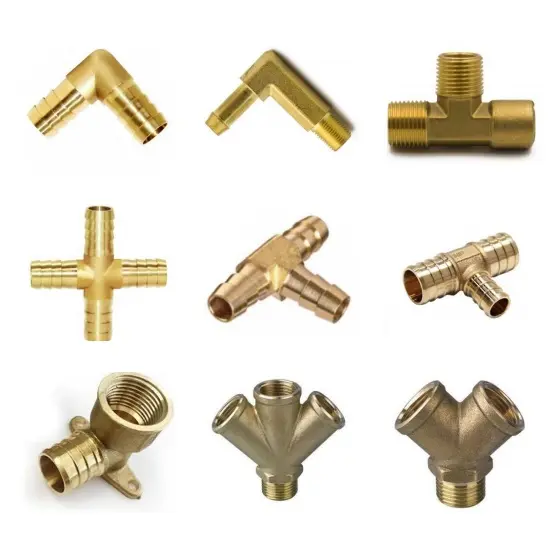 1/2 ''-2'' Cw617 Gelijke Reductor Vrouwelijke Draad Messing Elleboogkoppeling Connector Union Tee Plug Adapter Tepel Messing Fitting