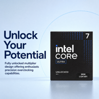 Processeur Intel Core Ultra 7 265K CPU 20C 20T jusqu'à 5,5 GHz LGA1851 en boîte, vente en gros, en stock pour les constructeurs de PC de jeu