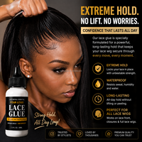 Colle imperméable pour perruques Lace Front – Fixation forte, résistante à la transpiration, longue durée, séchage rapide, sans effet de levage