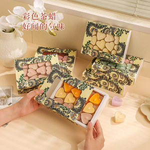 Heart Shaped Scented Candles Set 222 Manual Made For Valentine'S Day Gift Home <b>Tea</b> Brewing - Product Image 4