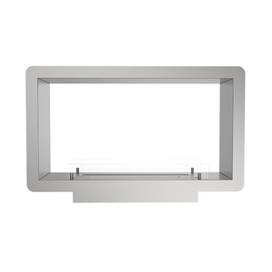 Double Side Openning Bio Ethanol <strong>Tv</strong> <strong>Stand</strong> <strong>Fireplace</strong> <strong>with</strong> Mantle Eco-friendly Frame Modern Indoor Hotel Black or Silver <strong>Fireplace</strong> - Product Image 3