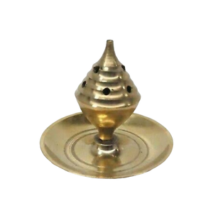 ตกแต่งทําด้วยมือธูปBurnerและถ่านทองเหลืองธูปBurnerเทศกาลPuja Diwali Mandir TempleมือถือAgarbati Burner - Product Image 4