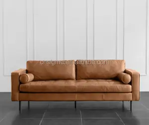 Set Sofa Kulit Desain Baru Mebel Kayu Desain Italia Set Sofa dan Set Tempat Duduk Modern Murah