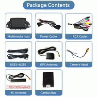 Radio Android para Auto Ford Kuga Escape 2013-2016, Reproductor de Video, Navegación 2 Din, Compatible con Carplay y Bluetooth