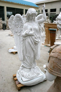 Haute qualité <span class=keywords><strong>jardin</strong></span> décoration extérieure sculpture à la main <span class=keywords><strong>Statue</strong></span> <span class=keywords><strong>en</strong></span> <span class=keywords><strong>pierre</strong></span> à grande échelle Western classique <span class=keywords><strong>ange</strong></span> <span class=keywords><strong>gardien</strong></span> Sculpture - Product Image 4