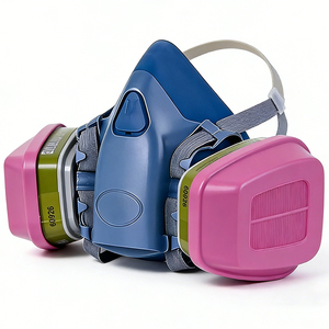 <span class=keywords><strong>Masque</strong></span> respiratoire semi-facial en silicone 7502 avec cartouches combinées multi-gaz et particules 60926 pour la peinture et la sécurité industrielle - Product Image 2