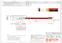 موصل 18AWG 2sae إلى كابل معلب مع غطاء غبار لطرف السيارة مقبس SAE