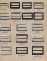 Boucle carrée réglable à trois glissières 30mm/50mm en alliage de zinc nickelé, marque YUMING, écologique, décorée de strass