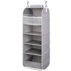 Top Selling 5 <b>Shelf</b> Hanging Weekly Clothes Organizer Clothes Organizer <b>Storage</b> Foldable Closet Drawer Organizer - Product Image 2