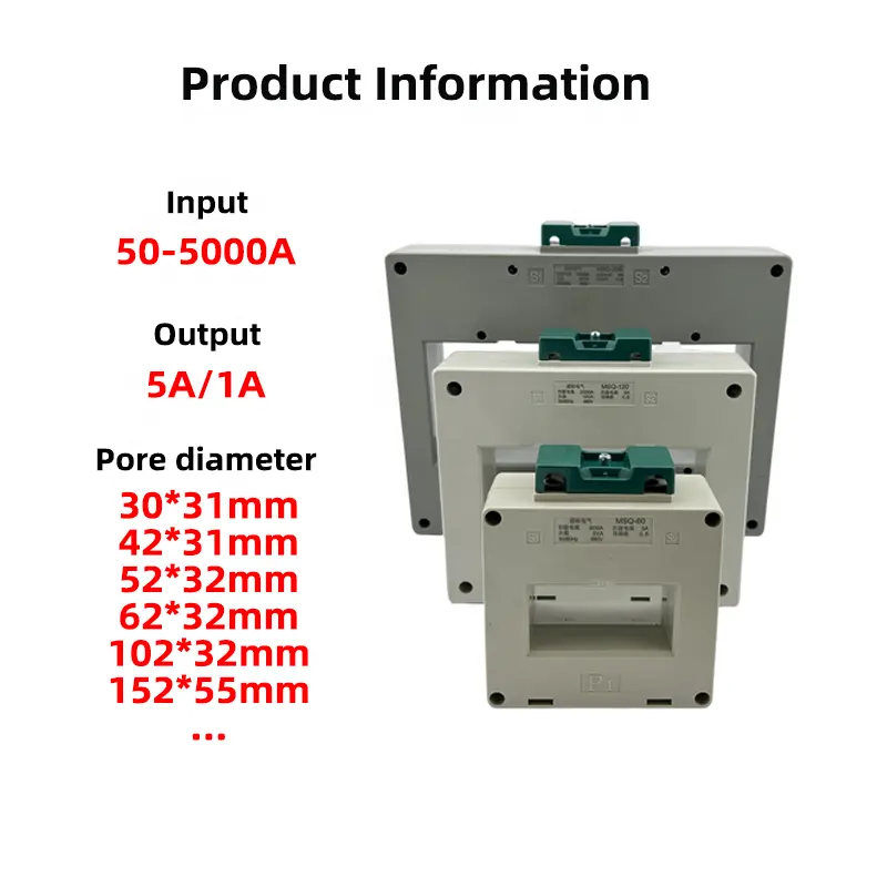 Không Vòng Loại ngoài trời msq60 AC DC hiện tại Cảm biến CTS 50/60Hz chi phí thấp biến áp hiện tại