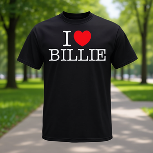T-shirt personnalisé avec le nom I Love Billie Heart - Product Image 3