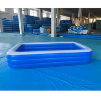 LOGO PERSONNALISÉ Piscine Gonflable Rectangulaire Gonflable Enfants Piscine Piscina pour Enfants