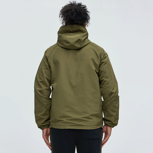 KingSen Wholesale <b>Men</b> Outdoor Windproof Hooded Jacket Loose Waterproof Utility Coat Multi Pocket Casual Streetwear OEM Apparel - Product Image 5