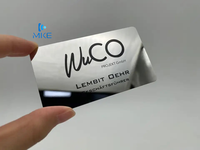 Impression de cartes métalliques en acier inoxydable pur sur mesure