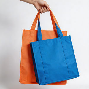 Sac de courses réutilisable <span class=keywords><strong>en</strong></span> PP non tissé, épais et durable, de haute qualité, avec logo personnalisé, pour supermarchés et épiceries - Product Image 1