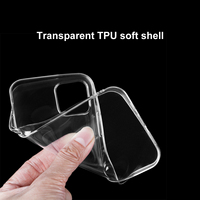 360 Protection complète protecteur d'écran en verre trempé étui de téléphone en TPU Transparent pour iPhone 13 14 15 16 Pro Max