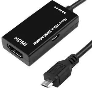 MHL מיקרו USB זכר ל-hdmi נקבה מתאם כבל עבור אנדרואיד Smartphone Tablet טלוויזיה