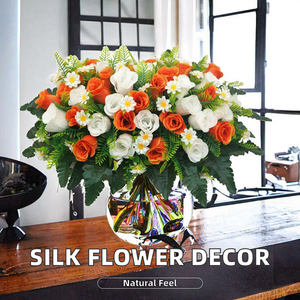 Decoración de Flores de Seda para Silla de Bote Dragón, Hecha a Mano, Duradera (3-5 Años), para Pascua, San Valentín, Navidad - Product Image 1