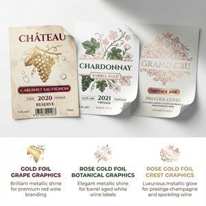 Etiquetas Adhesivas Impresas Personalizadas para Vino Tinto y Vodka |   Etiquetas Adhesivas en Rollo con Diseño Vintage para Máquinas Etiquetadoras - Product Image 6